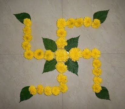 Flower Design Rangoli