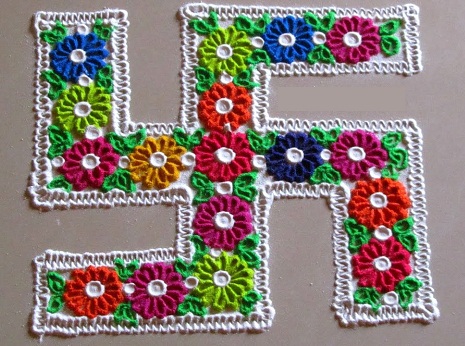 Smukke Swastik Rangoli