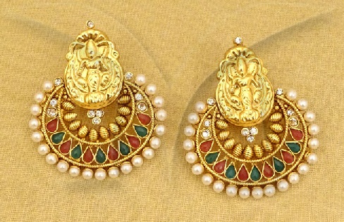 tempel-smykker-øreringe-manekratna-paanshape-guinea-mønt-øreringe