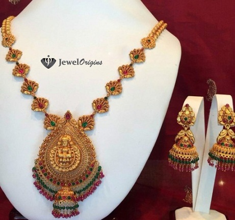 tempel-smykker-halskæde-designs-pink-diamant-besat-halskæde