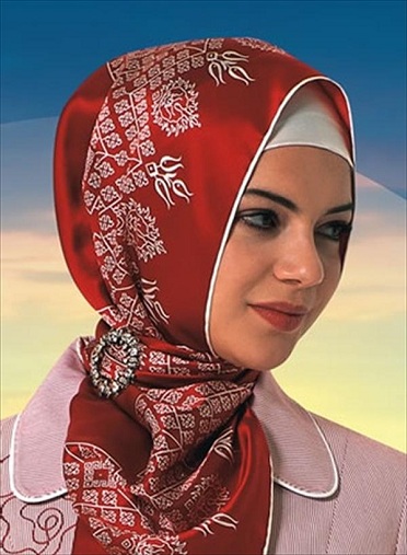 Tyrkisk hijab tørklæde stil