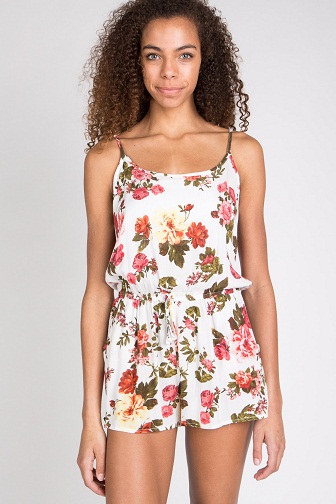 Romper med blomsterprint