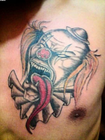 Angry Clown tatoveringsdesign
