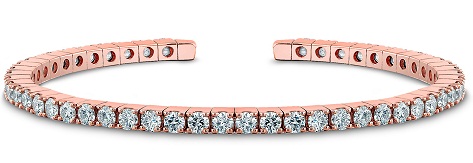 Rose guld diamant armbånd design