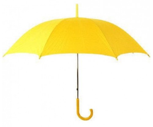 Kompakt gul paraply