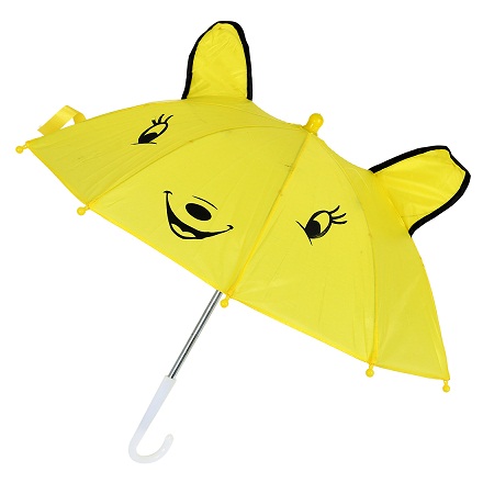 Afslappet gul paraply