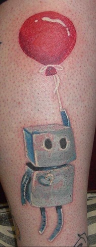 Fantastisk Robot Tattoo Design