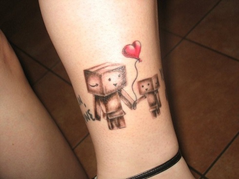 Familie Robot Tattoo Design