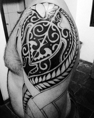 Tribal Turtle Tattoo