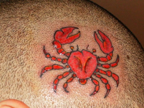 Egyszerű rák tetoválás minták