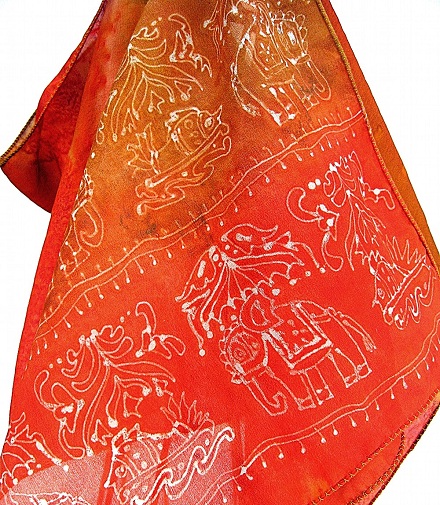 Traditionelt indisk tørklæde