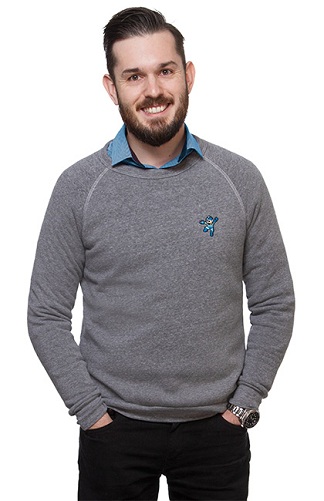 Raglan Crew Neck pulóver