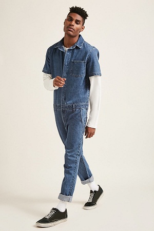 Stílusos kék farmer férfi nadrág