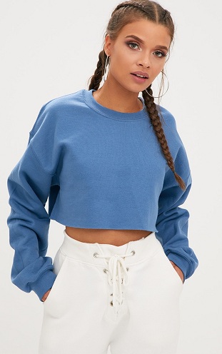 Almindelig cropped sweater