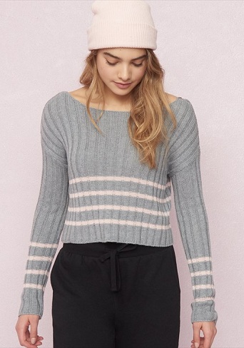 Ribbet cropped sweater