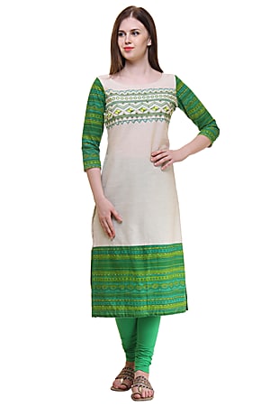 Pamut Flex hímzés Zöld Kurti