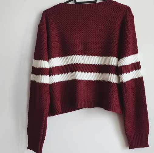 Stripped Cropped Sweater
