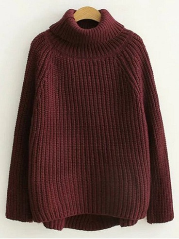 Sweater med turtlehals