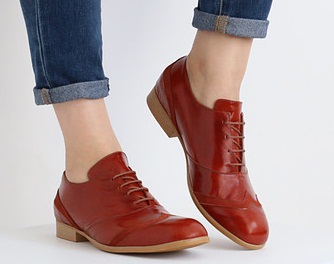 Női barna Oxford Brogues