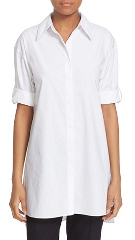 Alice+ Olivia Camron Collared Poplin tunika skjorte