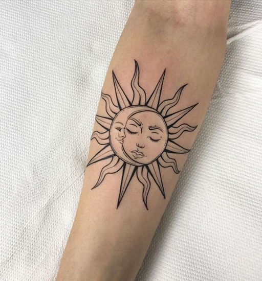 Tribal Sun Tattoos 4