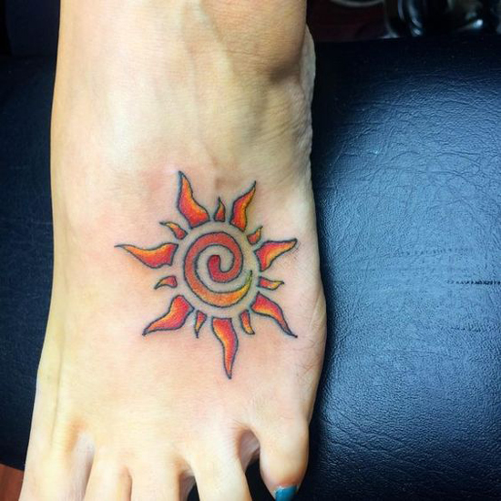 Tribal Sun Tattoos 5