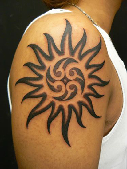 Tribal Sun Tattoos 6