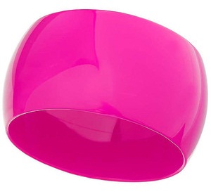 Pink Wide Plastic Bangles til børn