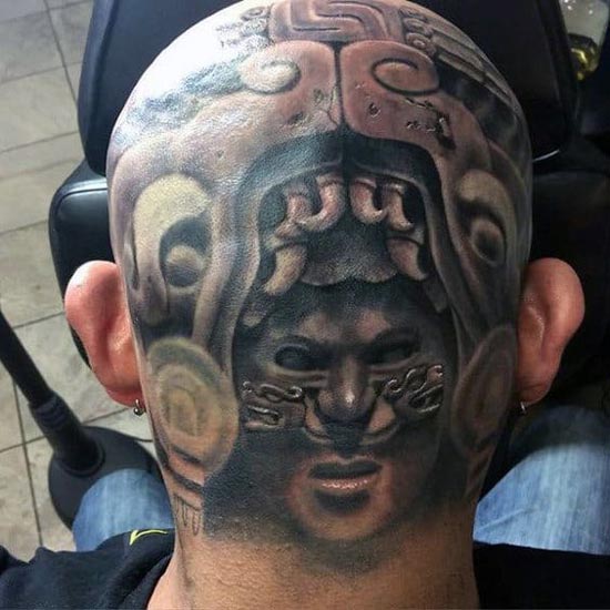 Hovedtatoveringer til kvinder og mænd 8