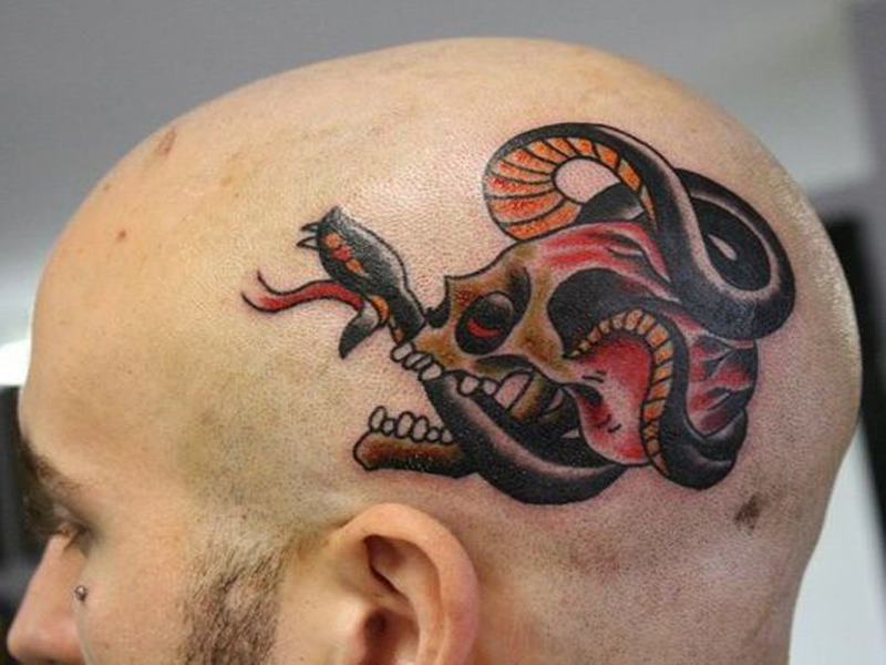 Hovedtatoveringer til kvinder og mænd