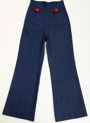 Jeans med brede ben til teenagere
