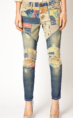 Designer Patch Work Jeans