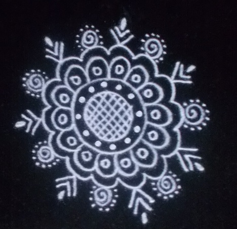 Egyszerű tervezhető Rangoli