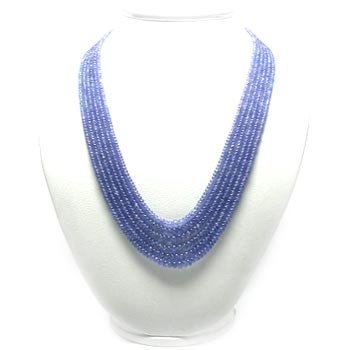 Indian Blue Row Bead vedhæng halskæde