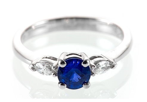 Royal Blue September Birthstone forlovelsesring