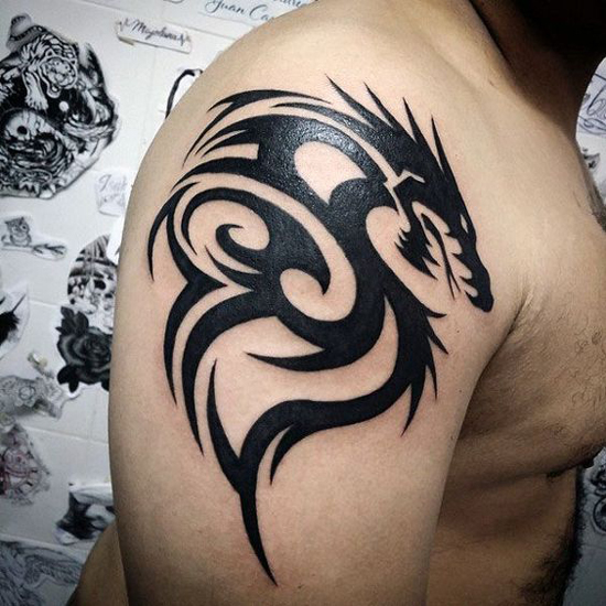 Törzsi sárkány tetoválás minták 2