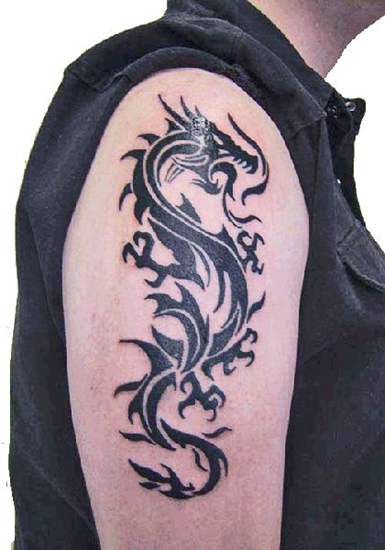 Tribal Dragon Tattoo Designs 4