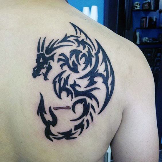 Törzsi sárkány tetoválás minták 8