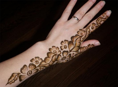 Side Arm Bail Mehndi Design