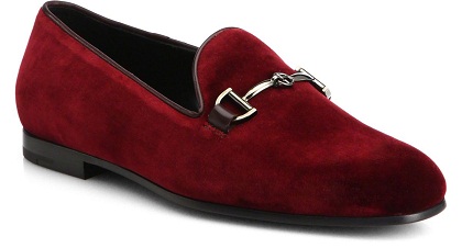 Red Velvet Loafer