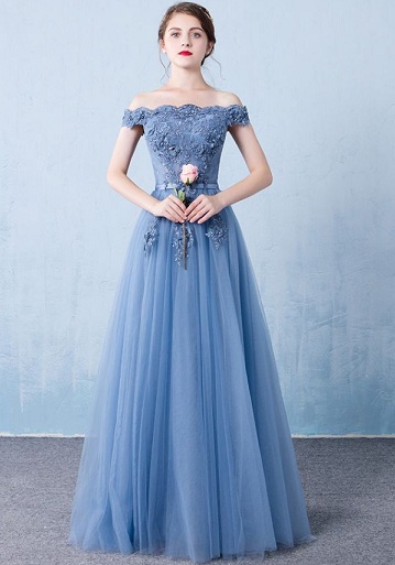 Off Shoulder Festkjole