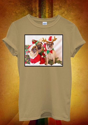 Pug Elf julet-shirt til mænd