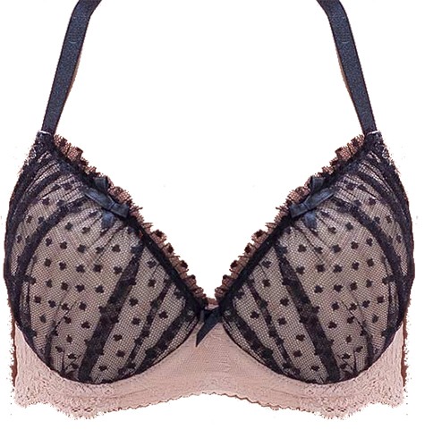 Caprice Contrast Lace Polstret Bøjlet Bh med Bøjle
