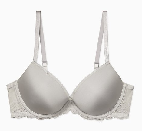 Calvin Klein Off White Push Up Demi BH