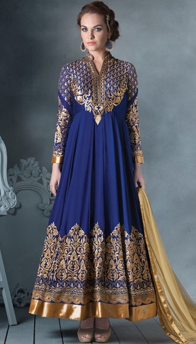 Anarkali Type Salwar Kameez nederdel2