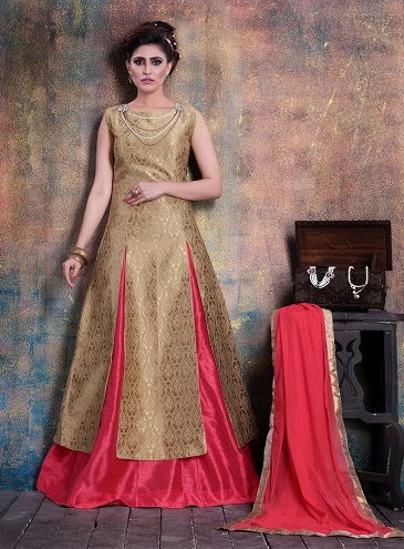 Banaras silkstyle SalwarKameez nederdel