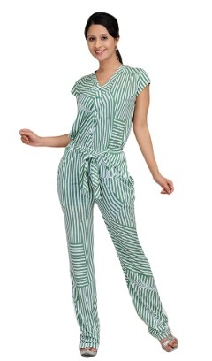 Zöld koktél Jumpsuit