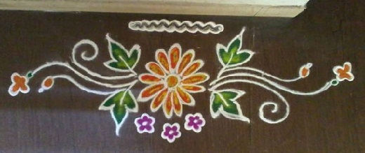 Simpelt Rangoli -design