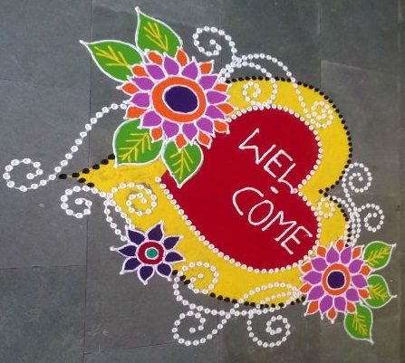 Frihånd Rangoli Design