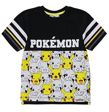 Csíkos ujjú Pokémon pólók